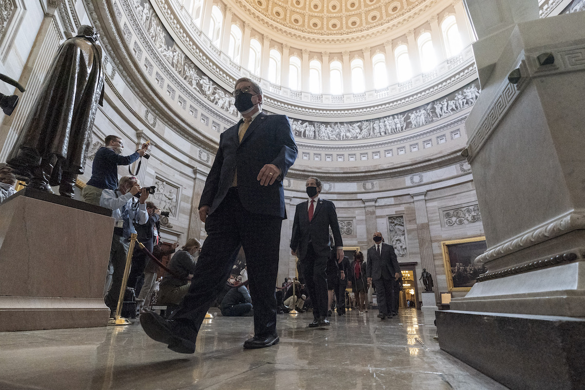 House impeachment managers rotunda