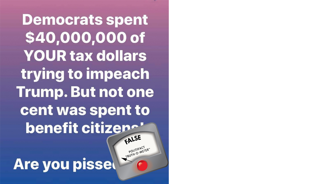 Impeachment coast hoax, left-aligned