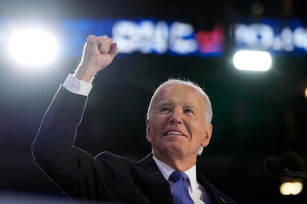 President Joe Biden at the DNC in Chicago, 8-19-2024