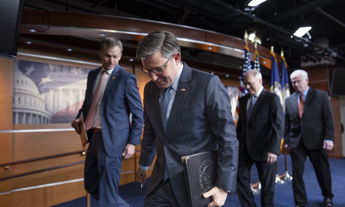 House Speaker Mike Johnson, R-La., at the Capitol, 12-17-2024