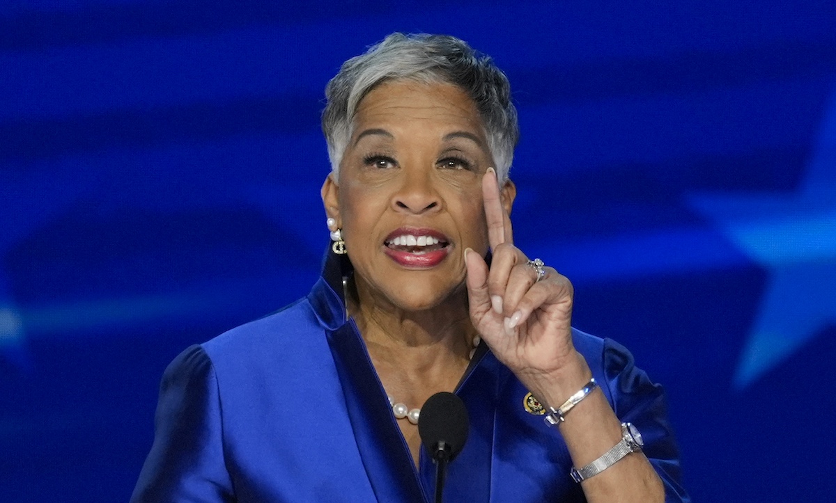 Rep. Joyce Beatty, D-Ohio, at the DNC in Chicago, 8-19-2024