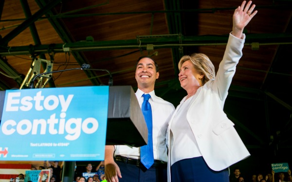 Julian Castro, Hillary Clinton 2015 rally San Antonio