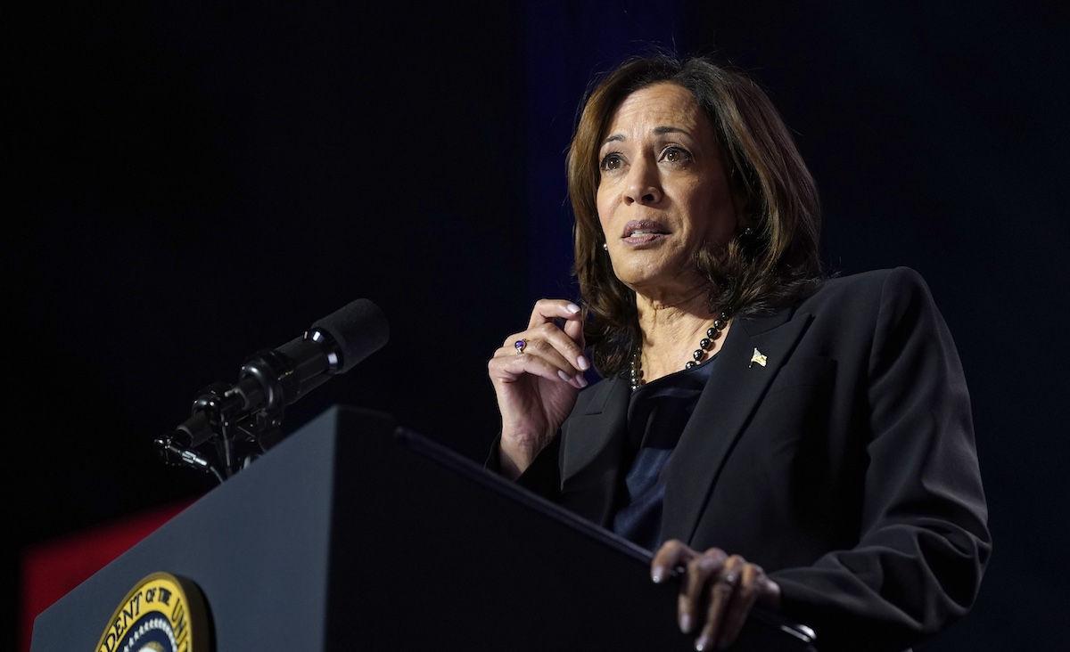 Kamala Harris speaks at George Mason University campus in Manassas, Va., 1-23-2024