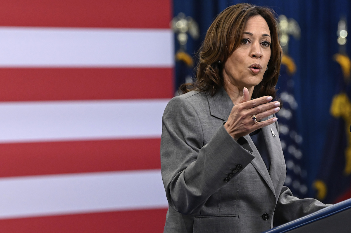 Kamala Harris speaks to crowd in NC in March 2024