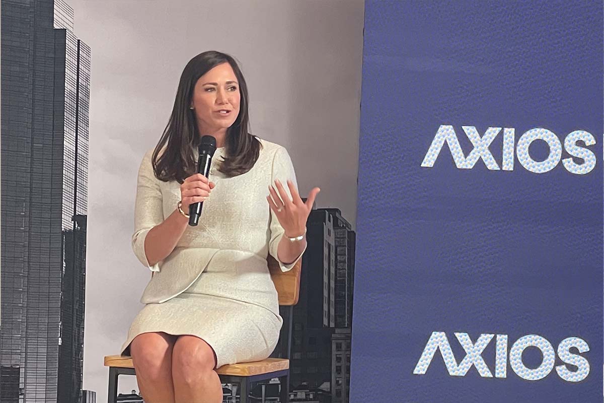 Sen. Katie Britt, R-Ala., at Axios event the RNC in Milwaukee, 7-15-2024