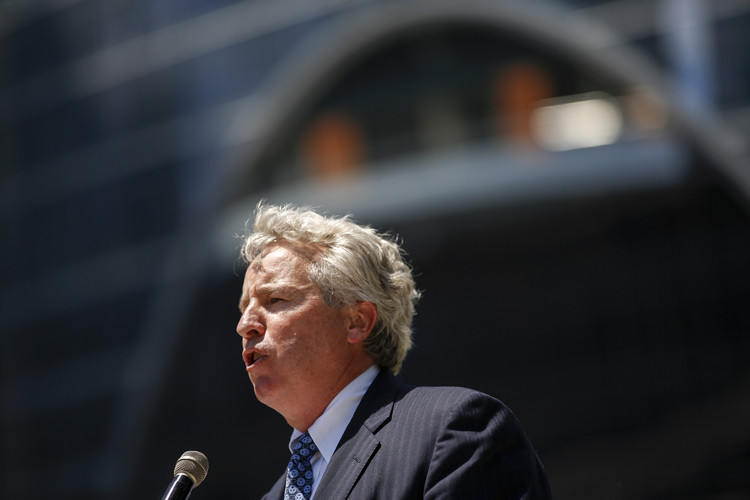 Chris Kennedy outside Wolf Point