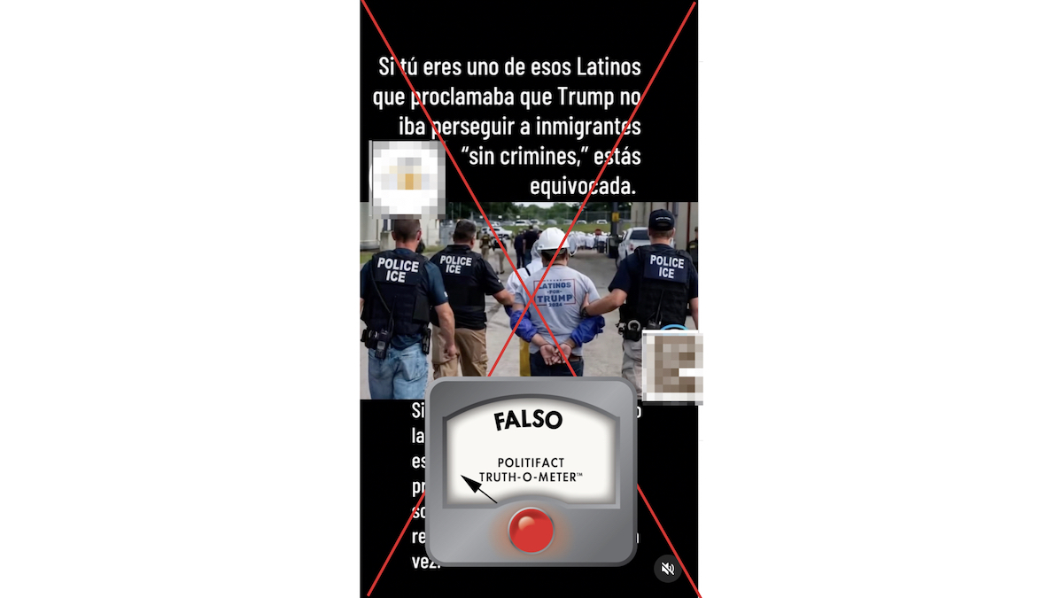 Grafico falso de hombre con camisa de Latinos for Trump