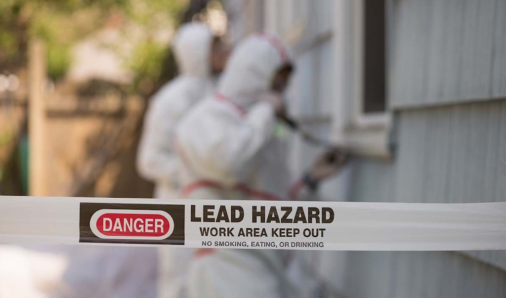 Lead paint hazard at a house