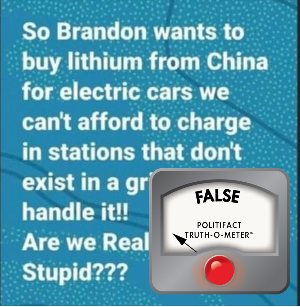 false lithium china meme