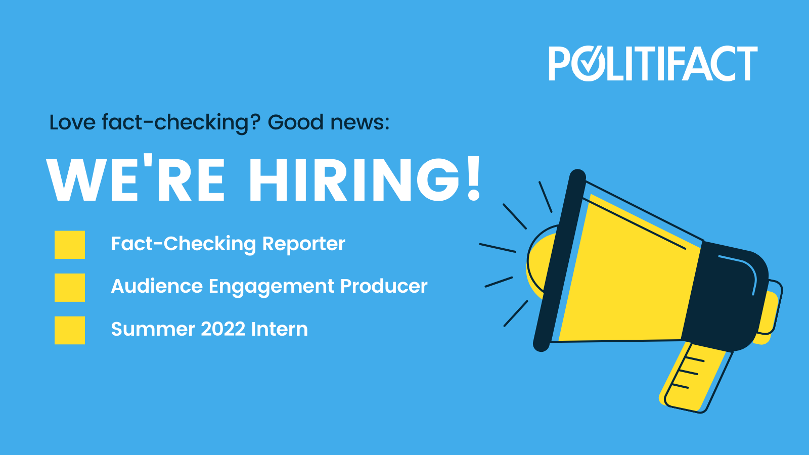 We're hiring graphic