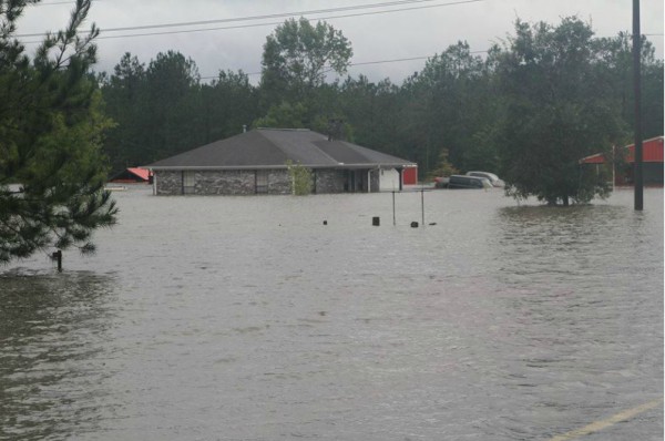 Lumberton Texas home flooded by Hurricane Harvey 2017