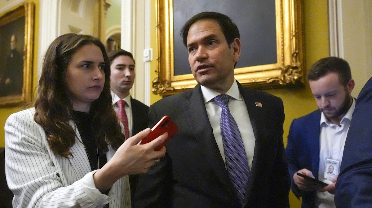 Sen. Marco Rubio at the Capitol in Washington, 2-28-2024