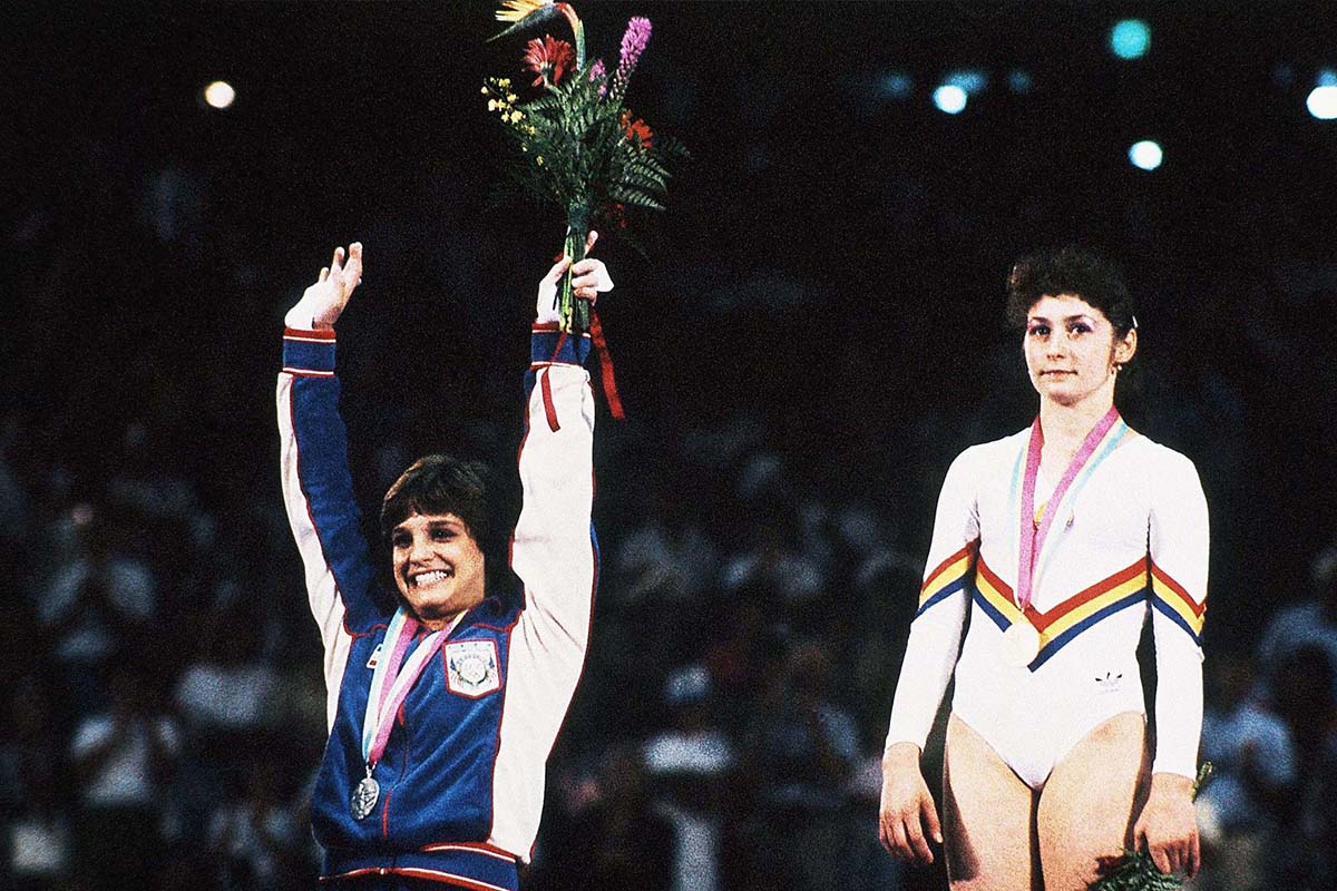 Mary Lou Retton at Los Angeles Olympics, 8-5-1984