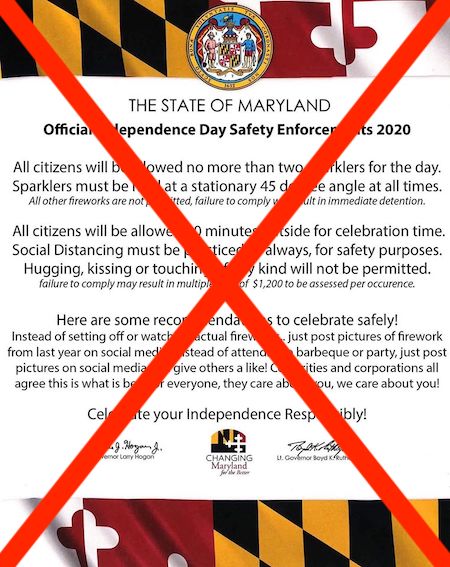 fake maryland poster