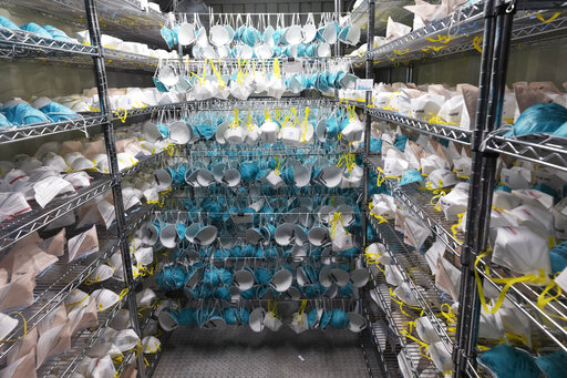 N95 masks being cleaned in Mass