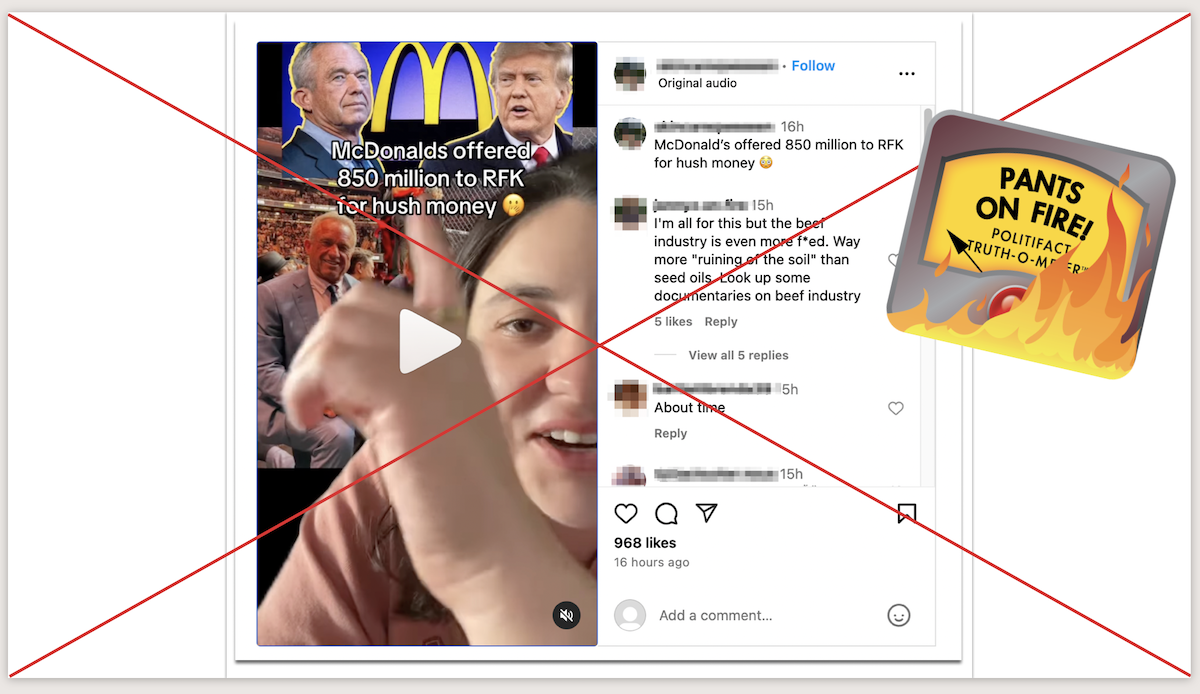 McDonald's, RFK Jr screenshot, 11-18-2024