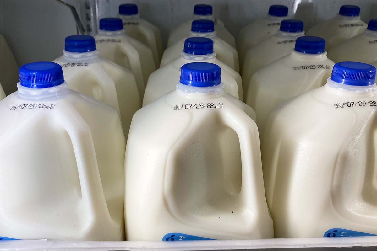 Milk in Philadelphia grocery store, 7-12-2023