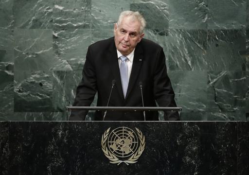 Czech President Milos Zeman at UN 2016