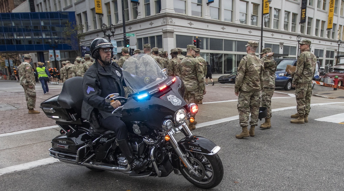 Milwaukee police officer on motorcycle, 11-5-2022