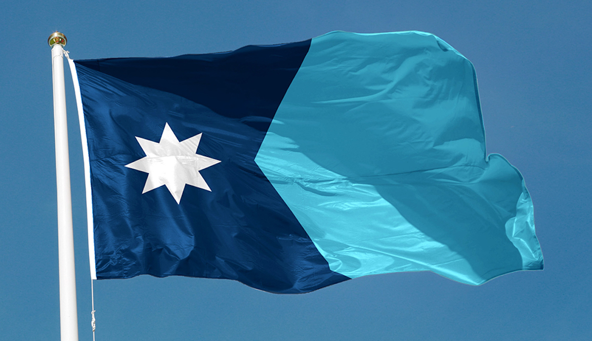 Minnesota state flag, 8-6-2024