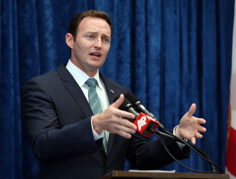 U.S. Rep. Patrick Murphy at a podium