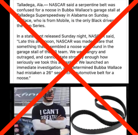 nascar fabricated statement