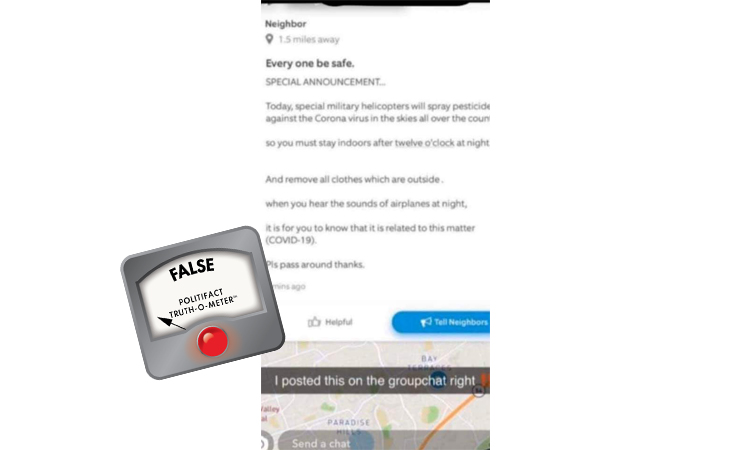 Neighbors coronavirus hoax