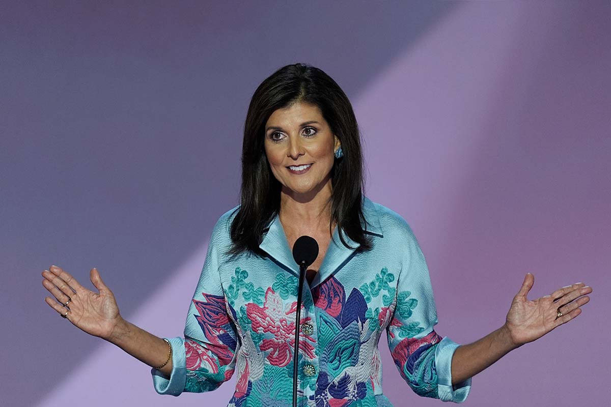 Former South Carolina Gov. Nikki Haley, R-S.C., at the RNC in Milwaukee, 7-16-2024