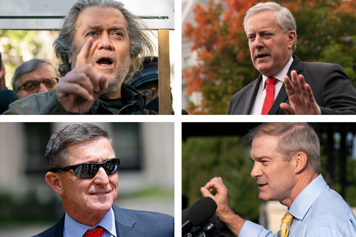 Bannon, Meadows, Flynn, Jordan