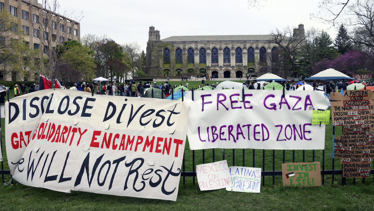 Northwestern University divestment protest