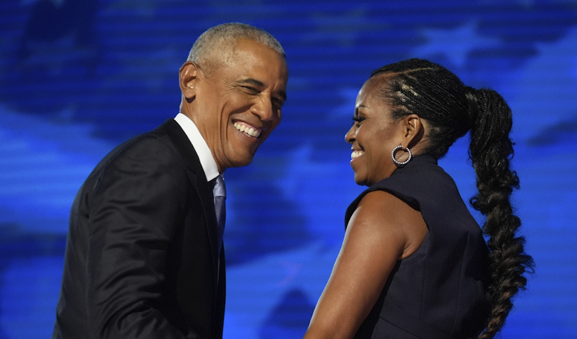 Obamas at DNC, 08-20-24