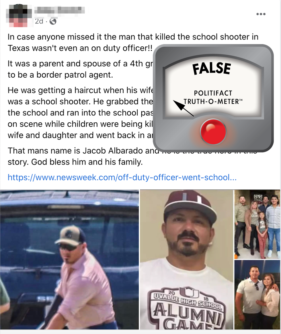 uvalde off duty cop fb post