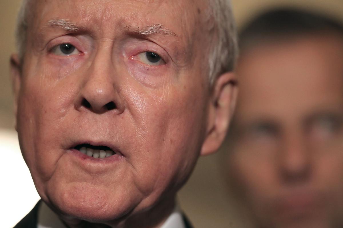 Close up photo of Orrin Hatch