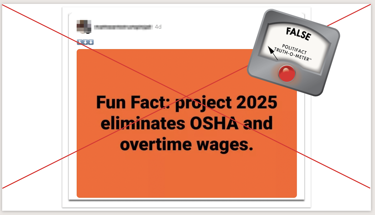 Project 2025 OSHA screenshot