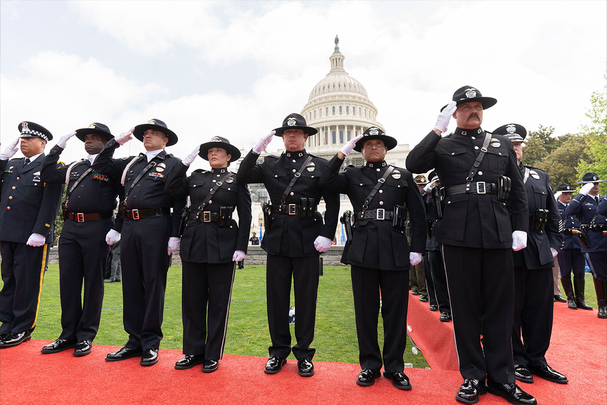 Police officer memorial Washington, 5-15-2022