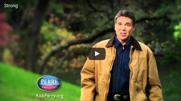 Image from 2011 Rick Perry ad christmas