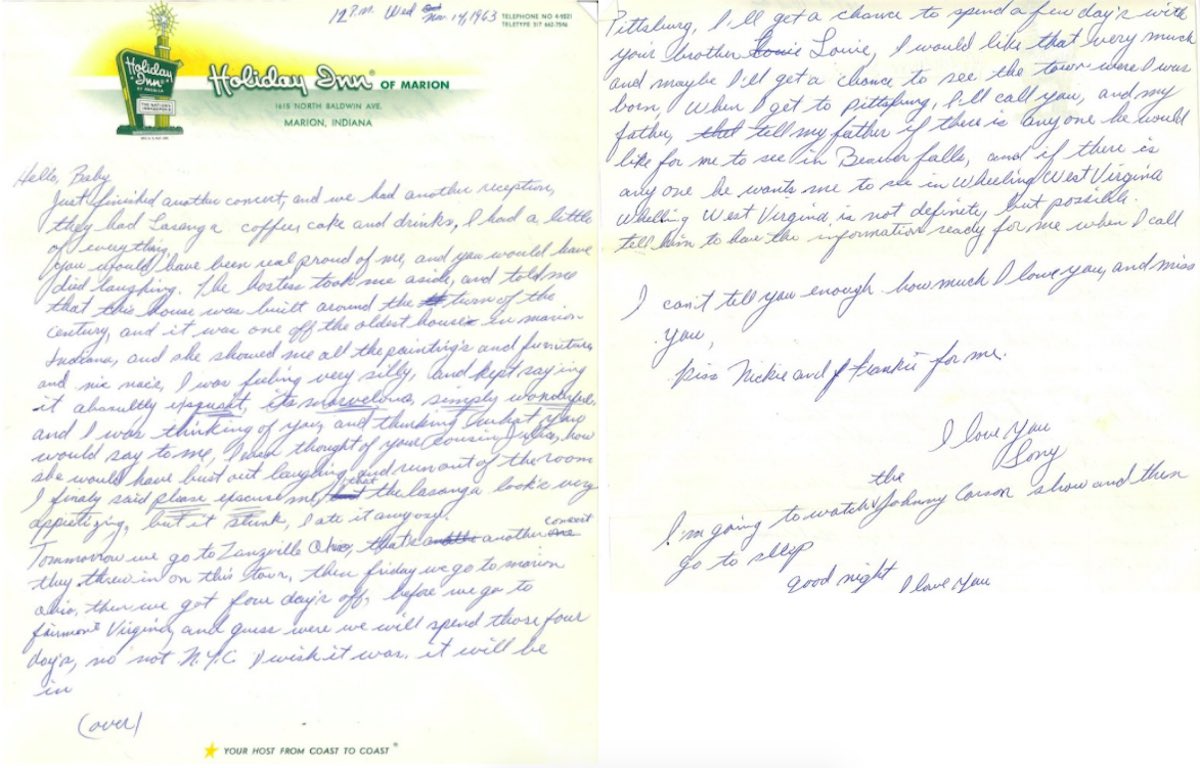 Photo Tony's letter