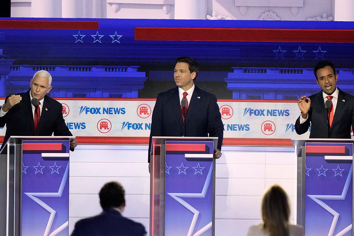 Pence-DeSantis-Ramaswamy, Milwaukee debate, 8-23-2023