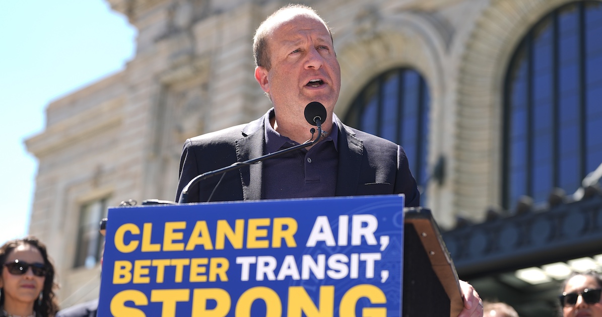 Colorado Gov. Jared Polis in Denver, 5-16-2024