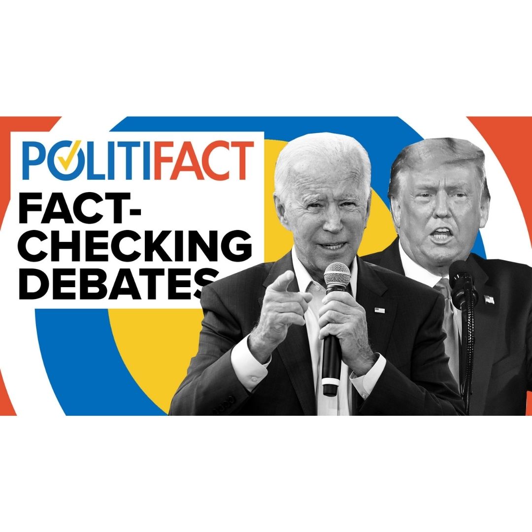more headlines politifact logo fact checking debates 2020