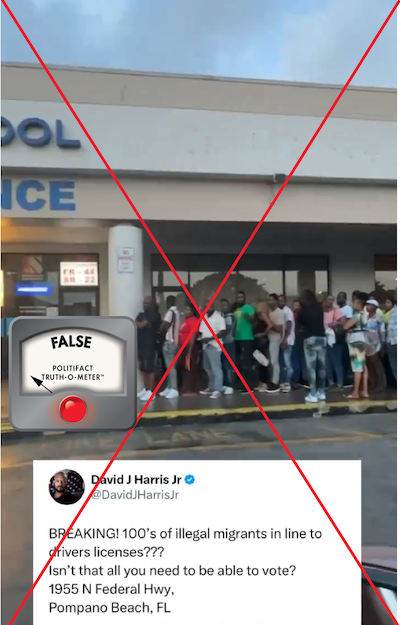 Screengrab of viral video posted by David Harris - 08-07-2024