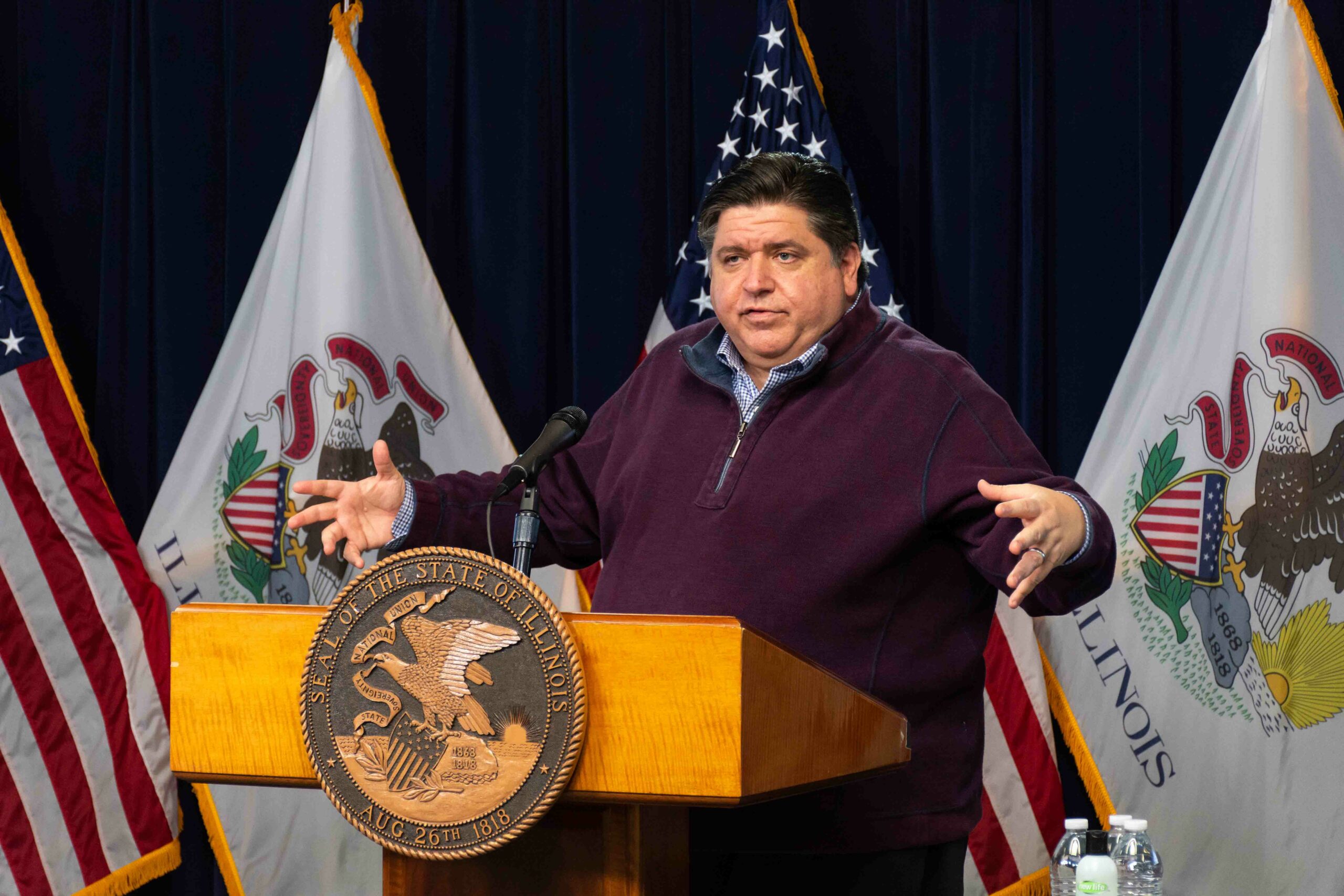 Pritzker covid presser pic