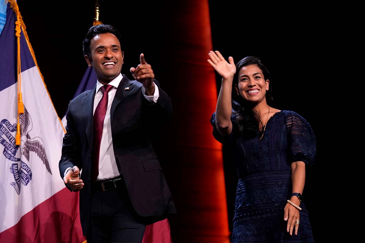 Ramaswamys in Des Moines, Iowa, 9-16-2023