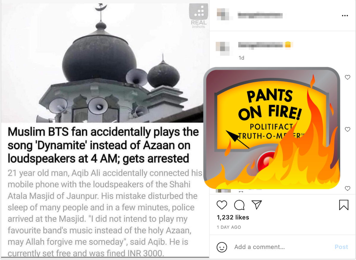 Realinshot Instagram post with POF logo