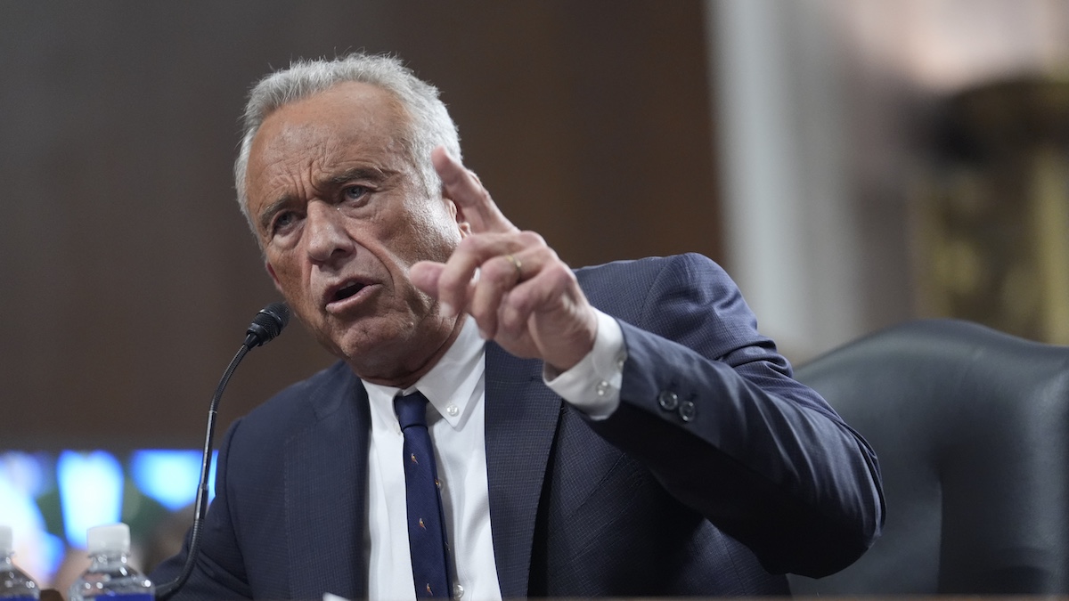 Robert F. Kennedy Jr. at his Senate confirmation hearing for health and human services secretary at the Capitol, 1-29-2025