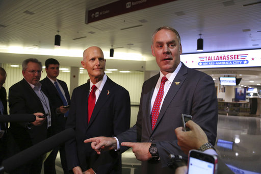 Gov. Rick Scott and Ryan Zinke