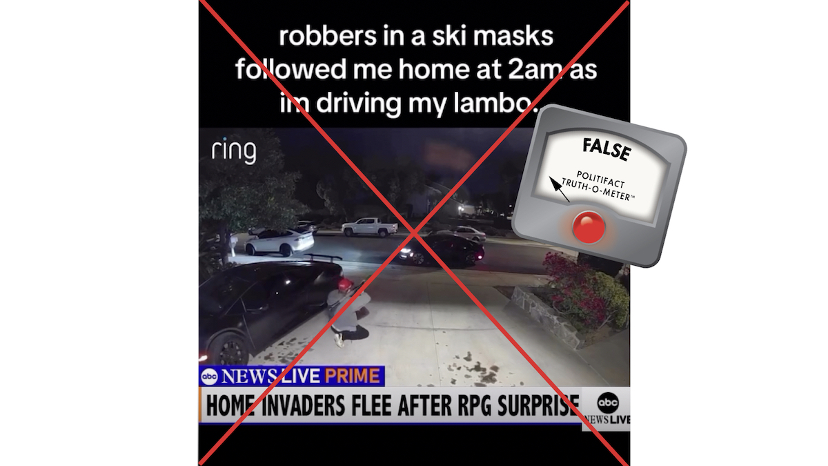 False claim ABC News robbery, 11/11/24