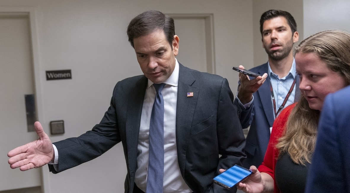 Marco Rubio walking the halls of Congress, 9-6-2023