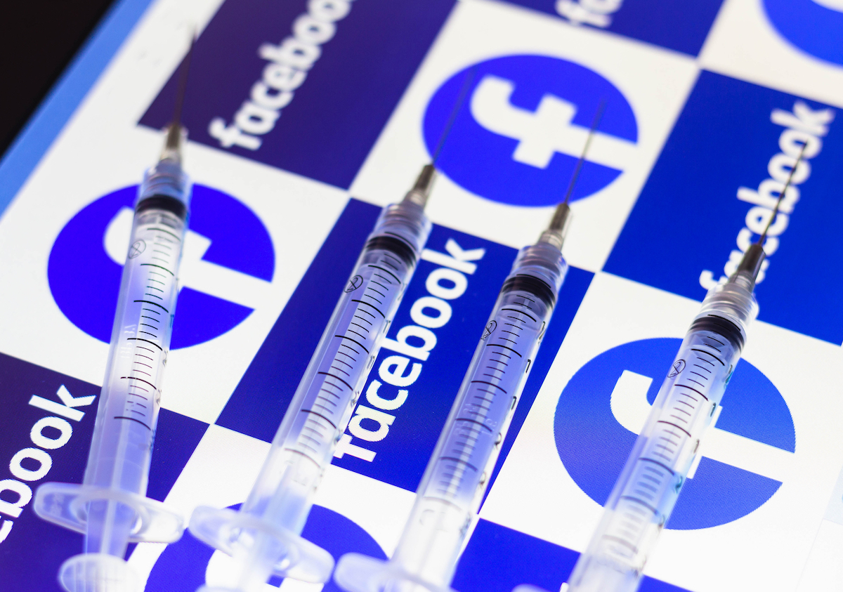 Shutterstock Facebook vaccine image
