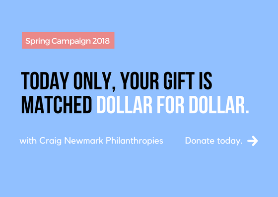 Matching contribution large spring campaign